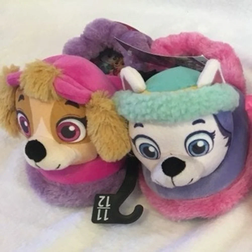 PAW PATROL Girls slippers size‎ 7/8 NWT